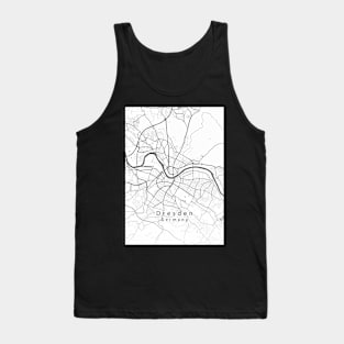 Dresden Germany City Map Tank Top